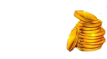 Изображение стопки золотых монет, представляющее бонус кэшбэка в Azino777 казино.